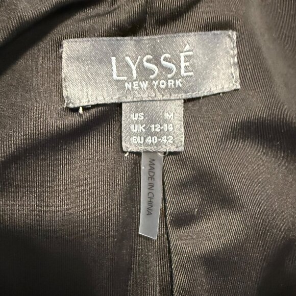 Lysse Crop Jeans Size M Denim Pointed Flared Chevron Hem Pull On Pants Stretch - Picture 8 of 15